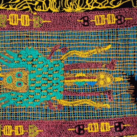 In giả da trên vải